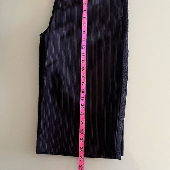 AMERICAN RAG women size 11 Button High Wide Waist Bermuda Capri  pockets 4 - Picture 5 of 9